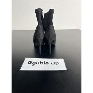 Mark & James By Badgley Mischka Black Vegan Suede Sock Boots Ankle Boots 9